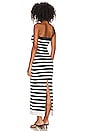 view 3 of 3 Paricia Striped Tube Maxi Dress in Ivory & Navy