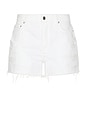 view 5 of 4 Eliana High Rise Cut Off in White Rip