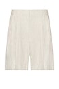 view 5 of 5 Linen Bermuda Shorts in Natural Linen