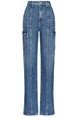 view 5 of 5 Harper High Rise Slim Cargo Jeans in Cameron
