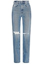 view 5 of 4 Sara Super High Rise Slim Straight Jeans in Rambla