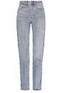 view 5 of 4 Sara Super High Rise Straight Jeans in Wave Hill