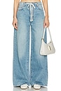 view 1 of 4 x Maggie MacDonald Lucia Drawstring Baggy Wide Leg in Memphis Blue