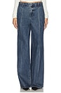 view 1 of 6 Sutton Wide Leg Trouser Jean in Lake Tahoe