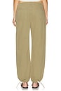 view 5 of 9 Erika Cinched Hem Jean in Oak Moss