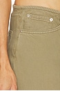 view 7 of 9 Erika Cinched Hem Jean in Oak Moss