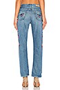 view 3 of 4 x REVOLVE Helena High-Rise Straight Crop Jean in Mony Mony