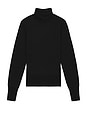 view 5 of 5 Merino Wool Turtleneck Sweater in Black