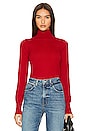 view 1 of 4 Merino Wool Turtleneck Sweater in Red