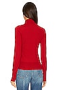 view 3 of 4 Merino Wool Turtleneck Sweater in Red