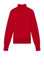 view 5 of 5 Merino Wool Turtleneck Sweater in Red
