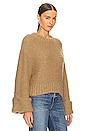 view 2 of 4 Open Stitch Knit Sweater in Khaki