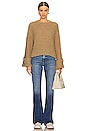 view 4 of 4 Open Stitch Knit Sweater in Khaki