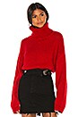 view 1 of 4 Samantha Turtleneck Sweater in Cherry Red