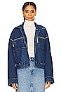view 2 of 5 Christi Oversized Reversible Denim Jacket in Inside Out
