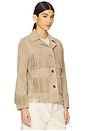 view 3 of 5 Joni Suede Fringe Jacket in Desert Sand