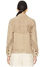 view 4 of 5 Joni Suede Fringe Jacket in Desert Sand