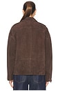 view 4 of 5 Alek Suede Jacket in Chocolate Brown