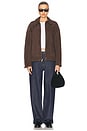 view 5 of 5 Alek Suede Jacket in Chocolate Brown