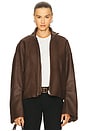 view 1 of 6 BLOUSON ROMY in Chocolate Brown