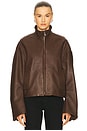 view 2 of 6 BLOUSON ROMY in Chocolate Brown