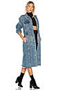 view 2 of 3 Iman Long Denim Coat in Material Girl