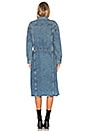 view 3 of 3 Iman Long Denim Coat in Material Girl