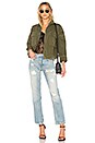 view 4 of 4 Dorian Oversized Crop Army Jacket in Atlantic City