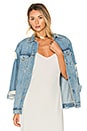 view 1 of 5 Daria Oversized Denim Trucker Jacket in You and I