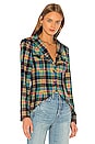 view 4 of 5 Loren Plaid Jacket in Blue Multi Plaid