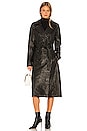 view 2 of 4 Lori Leather Trench Coat in Black
