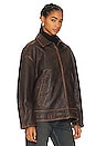 view 3 of 5 BLOUSON ALEK in Brown