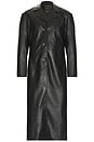 view 5 of 4 ПАЛЬТО LEATHER in Black