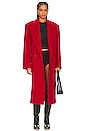 view 1 of 4 Bronte Oversized Coat in Deep Red