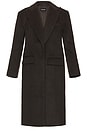 view 1 of 3 Flora Coat in Dark Brown