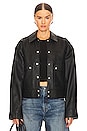 view 1 of 5 Jayden Leather Jacket in Black