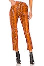 view 1 of 4 Shiloh Leather Pant in Orange Snake