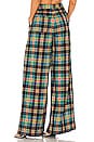 view 4 of 4 Loren Plaid Pant in Blue Multi Plaid