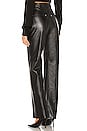 view 3 of 4 Mila Leather Boot Cut Pant in Black