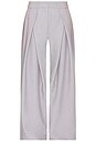 view 1 of 4 Nolan Pleated Trouser in Heather Grey