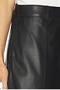 view 6 of 7 Foster Leather Culotte in Black