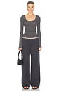 view 5 of 8 PANTALON KACEY in Washed Black