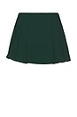 view 5 of 5 The Pleated Mini Skirt in Pine Green