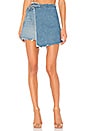 view 1 of 4 Ella Reconstructed Wrap Skirt in Instant Karma