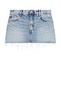 view 1 of 4 Maren Mini Skirt in Bluebird Fray