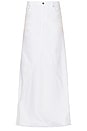 view 5 of 5 Fiona Godet Maxi Skirt in White Rip