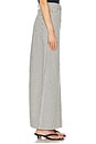 view 3 of 6 Amara Maxi Pencil Skirt With Back Slit in Ticking Stripe