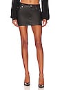 view 1 of 4 Niki Leather Mini Skirt in Black