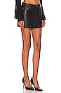 view 2 of 4 Niki Leather Mini Skirt in Black