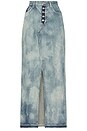 view 1 of 4 Bianca Reconstructed Split Hem Maxi Skirt in Marble Hill